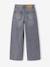 Girl's wide-leg denim trouser denim grey+medium blue - vertbaudet enfant 