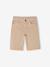 Boy's 5-pocket bermuda shorts clay beige+emerald green+grey blue+terracotta - vertbaudet enfant 