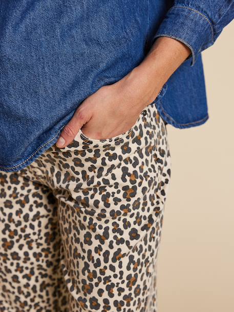 Maternity straight leg jeans ecru - vertbaudet enfant 