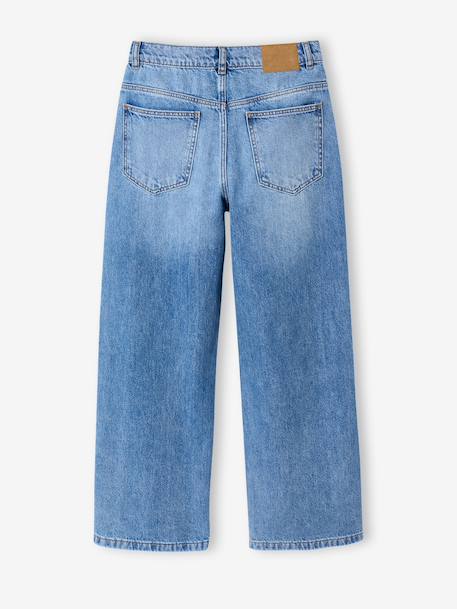 Wide leg jeans with star rivets light blue - vertbaudet enfant 