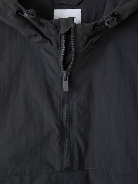 Boy's windcheater to pull on anthracite - vertbaudet enfant 