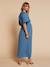 Robe longue grossesse et allaitement bleu jean - vertbaudet enfant 