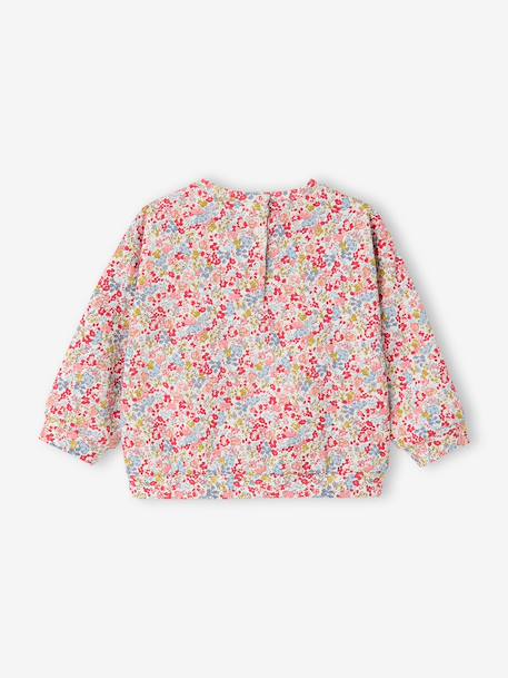Floral print baby sweatshirt multicoloured - vertbaudet enfant 