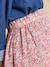 Long skirt with elasticated waist and floral pattern multicoloured - vertbaudet enfant 