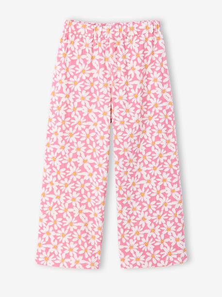 Set of floral trousers and top old rose - vertbaudet enfant 