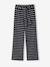 Fancy Knitted Wide-Leg Trousers for Girls, by JONEN black+striped black - vertbaudet enfant 