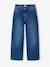 Girl's wide-leg denim trouser denim grey+medium blue - vertbaudet enfant 