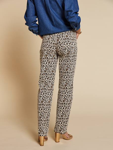 Maternity straight leg jeans ecru - vertbaudet enfant 