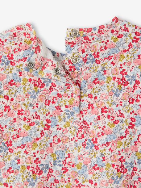 Floral print baby sweatshirt multicoloured - vertbaudet enfant 