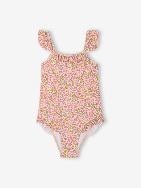 Maillot de bain 1 pièce fille rose pâle - vertbaudet enfant 