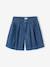 Lightweight denim girl's shirt and short set medium blue - vertbaudet enfant 