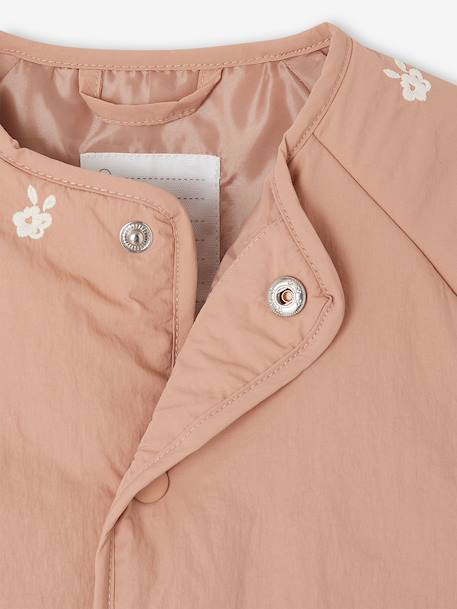 Embroidered padded jacket for baby girls pecan nut - vertbaudet enfant 