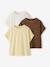 Pack of 3 Jonen short-sleeved T-shirts for girls brown - vertbaudet enfant 