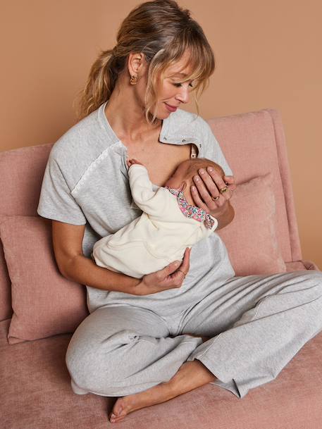 Nursing clothes trouser set marl grey - vertbaudet enfant 