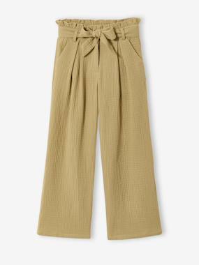 Girls-Jonen girl's cotton gauze trousers