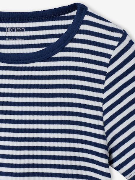Pack of 3 ribbed T-shirts ecru - vertbaudet enfant 