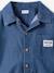 Lightweight denim girl's shirt and short set medium blue - vertbaudet enfant 