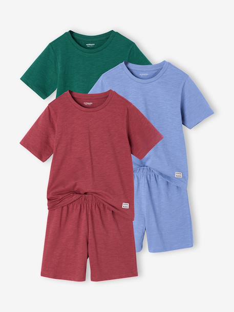 Pack of 2 plain short pyjamas chambray blue - vertbaudet enfant 