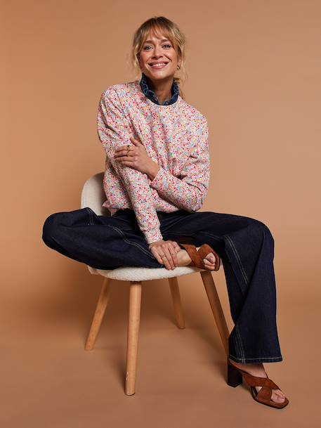 Sweat femme imprimé fleuri Capsule mère-fille multicolore - vertbaudet enfant 