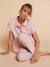 Gingham cotton muslin two-piece pyjamas rosy - vertbaudet enfant 