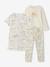 Pack of 2 girls' short-sleeved short pyjamas ecru - vertbaudet enfant 