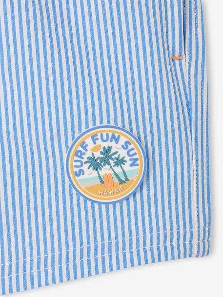 Swim Shorts for Boys aqua green+blue - vertbaudet enfant 