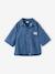 Lightweight denim girl's shirt and short set medium blue - vertbaudet enfant 