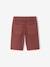 Boy's 5-pocket bermuda shorts clay beige+emerald green+grey blue+terracotta - vertbaudet enfant 