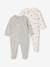 Pack of 2 newborn baby sleepsuits pyjamas marl grey - vertbaudet enfant 