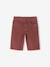 Boy's 5-pocket bermuda shorts clay beige+emerald green+grey blue+terracotta - vertbaudet enfant 