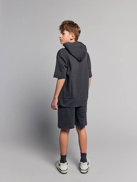 Set of short sweatshirt with short sleeves anthracite - vertbaudet enfant 