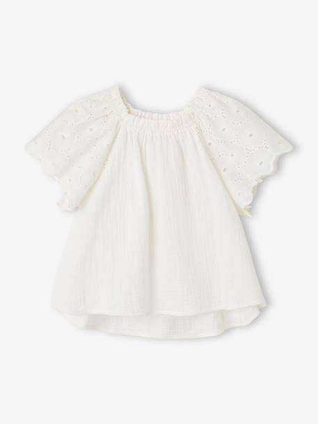 Set of 2 shorts for girls Ella Happy Time white - vertbaudet enfant 