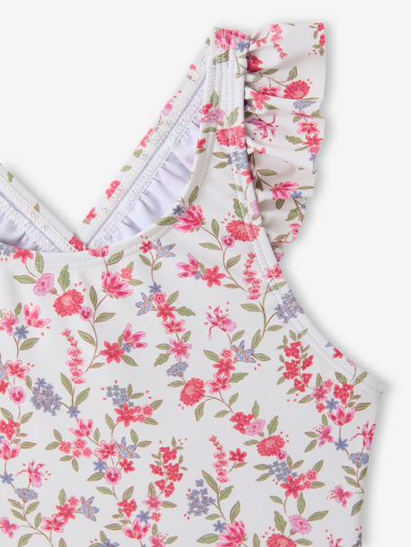Swimsuit with frills multicoloured - vertbaudet enfant 