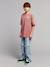 Oversized cotton t-shirt for boys anthracite+old rose - vertbaudet enfant 