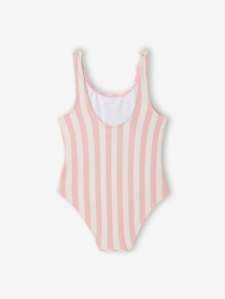 Girl's one-piece swimsuit rose - vertbaudet enfant 