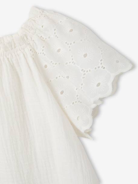 Set of 2 shorts for girls Ella Happy Time white - vertbaudet enfant 