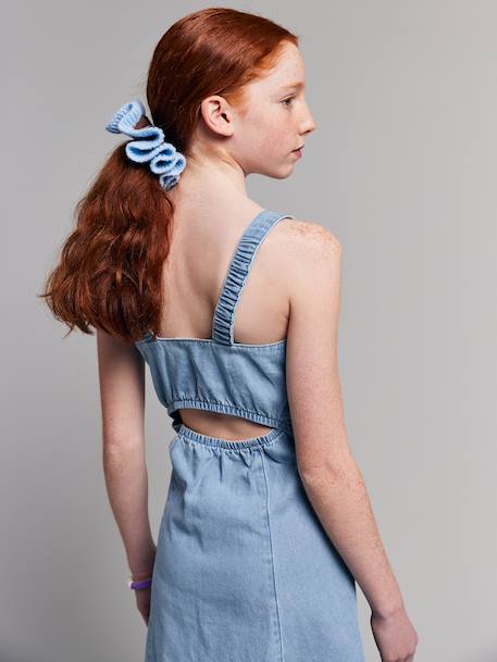 Dress with back opening light blue - vertbaudet enfant 