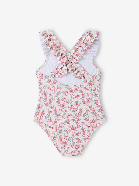 Swimsuit with frills multicoloured - vertbaudet enfant 