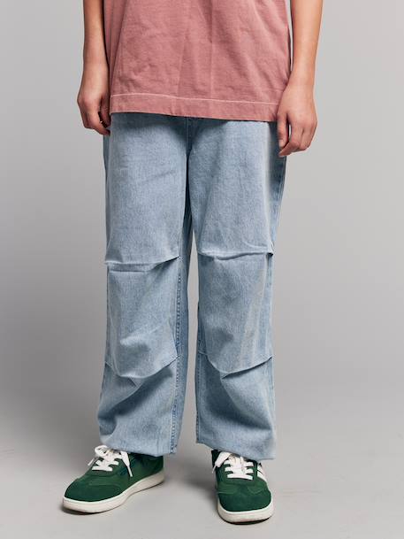 Denim parachute trousers bleached denim - vertbaudet enfant 