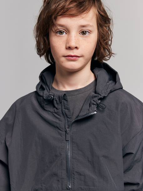 Boy's windcheater to pull on anthracite - vertbaudet enfant 