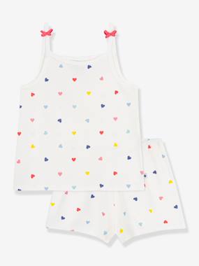 Girls-Nightwear-Girl's short pyjamas with braces 