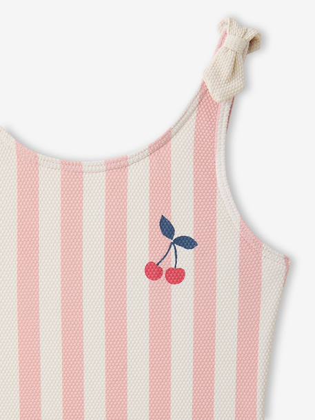 Girl's one-piece swimsuit rose - vertbaudet enfant 