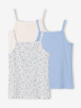 -Lot de 3 débardeurs côtelés fille