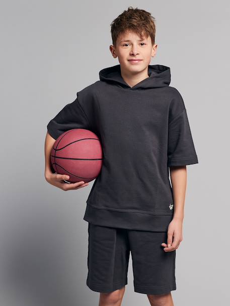 Set of short sweatshirt with short sleeves anthracite - vertbaudet enfant 
