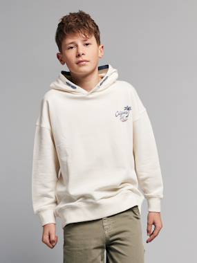 Boys-Cardigans, Jumpers & Sweatshirts-Sweatshirts & Hoodies-Hooded sweatshirt for boys with oversized back print 