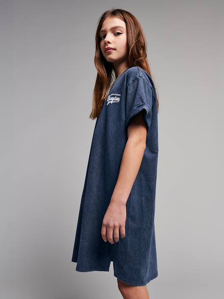 T-shirt dress navy blue - vertbaudet enfant 