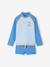 Long-sleeved set with UV protective shorts azure - vertbaudet enfant 