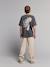 Boy's cotton and linen twill trousers with adjustable waist ecru - vertbaudet enfant 