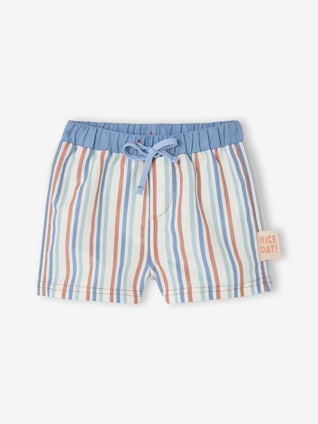 UV protective baby swimwear set grey blue - vertbaudet enfant 