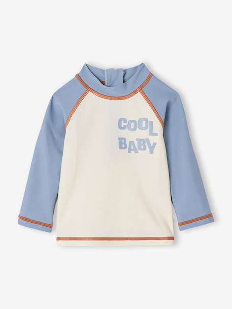 UV protective baby swimwear set grey blue - vertbaudet enfant 